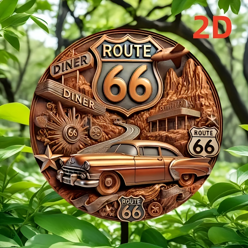 One 2D flat retro No. 66 woode - Home Decor Logo Design recension och pris