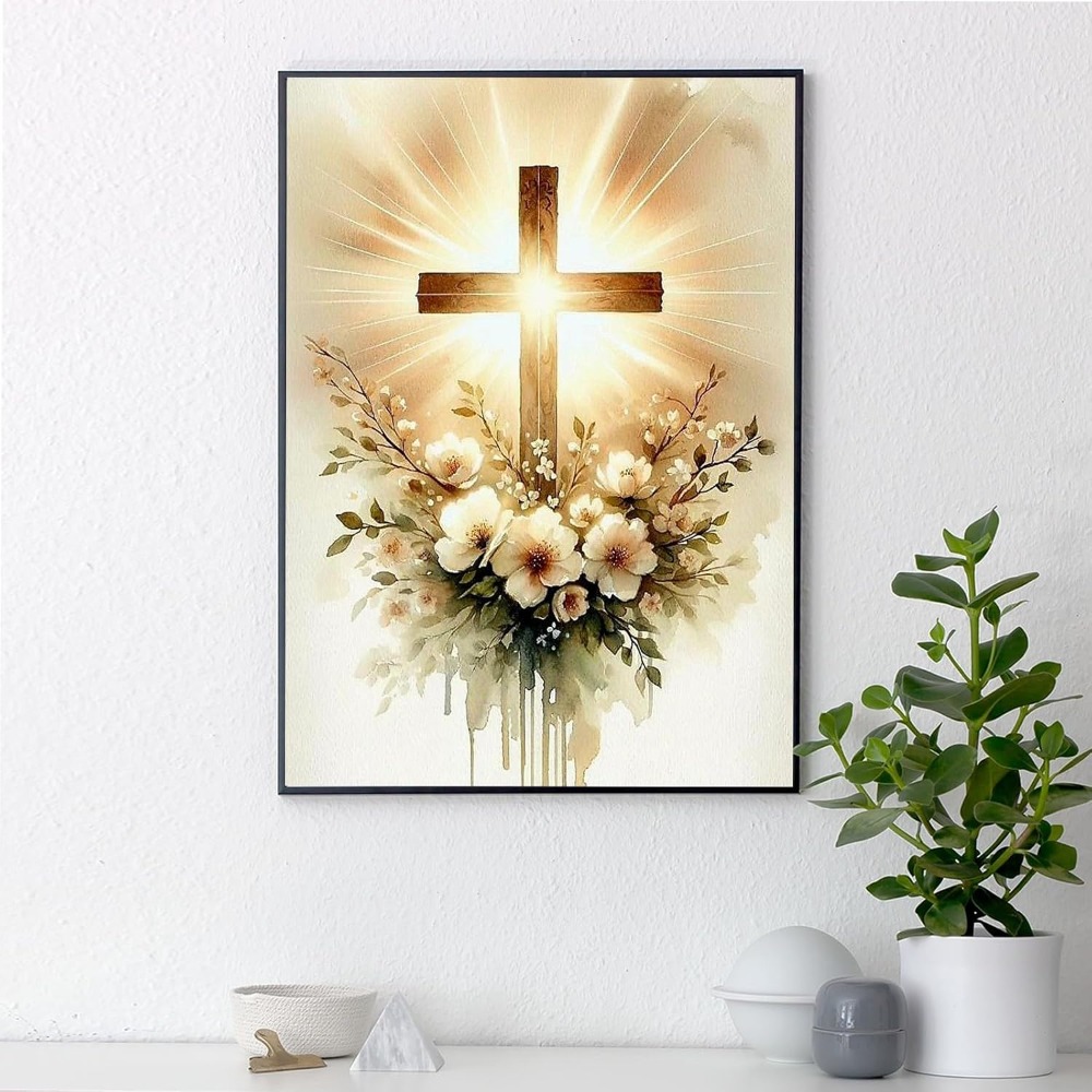 Religious Cross Diamond Art Ki - Home Decor Free Images recension och pris