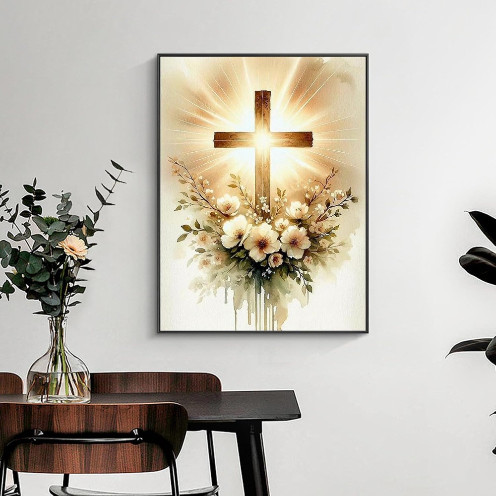 Religious Cross Diamond Art Ki - Home Decor Free Images recension och pris