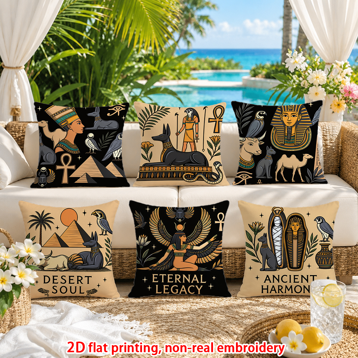 6pcs  Ancient Egypt Style Thro - Home Decor Egypt recension och pris