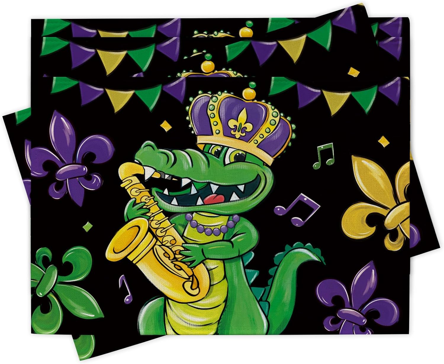 Mardi Gras Alligator Placemats - Home Decor New Orleans recension och pris
